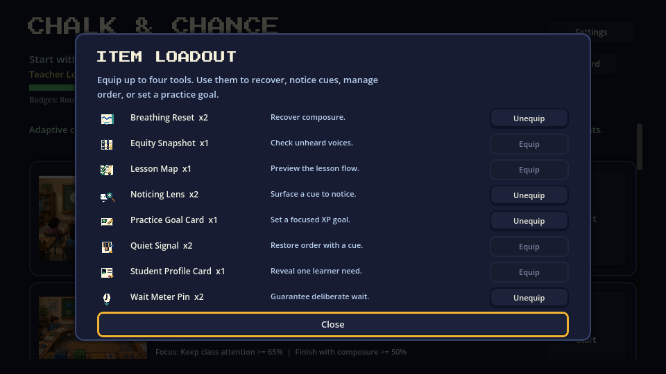 Item loadout